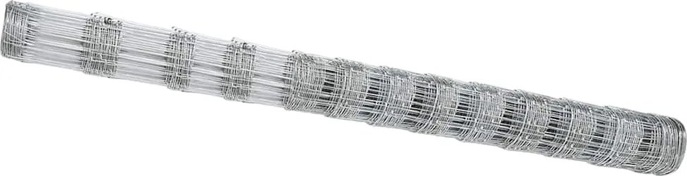 vidaXL Legelőkerítés Ezüst 50 x 1,5 m Horganyzott acél