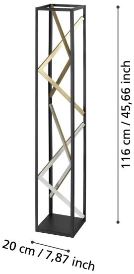 Eglo 390419 - LED Dimmelhető állólámpa PENELA LED/23W/230V 2700-6500K + távirányító