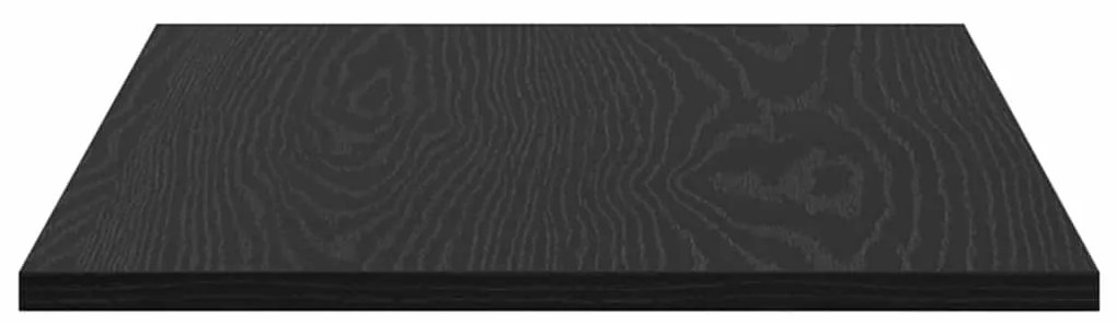 Polcos könyvespolc 4 pcs Fekete 60 x 40 x 1.5 cm Faanyag