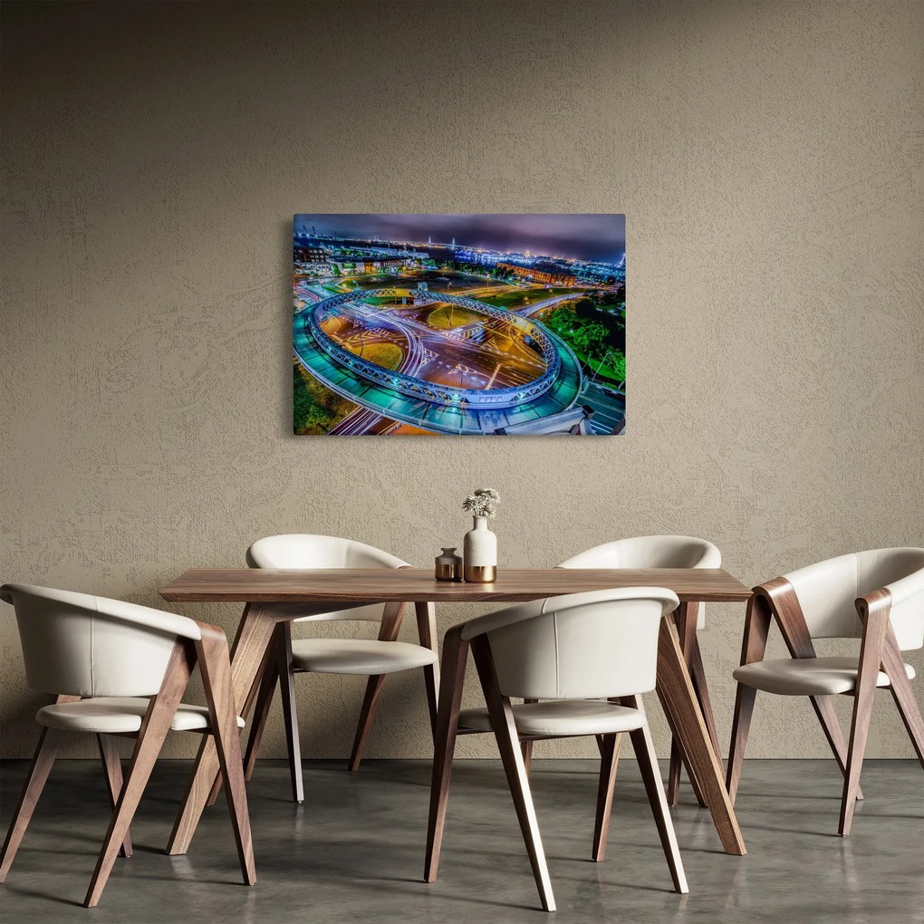 Kép - éjszakai panoráma (90x60 cm)