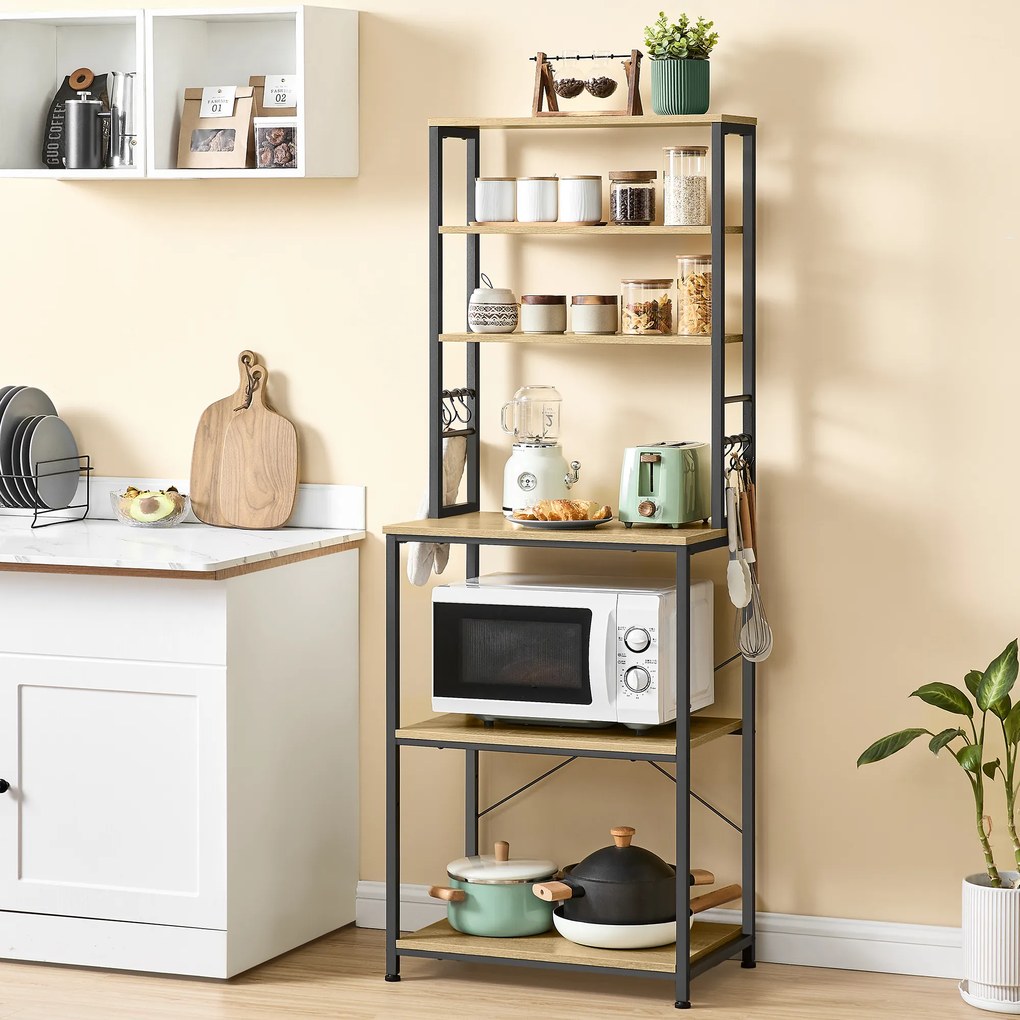 Konyhai állvány TAYLOR ARTISAN 6 polc, 167x60 cm