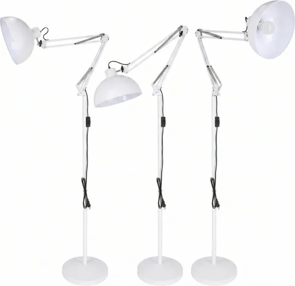 Brilagi - Rugalmas állólámpa TASKER 1xE27/60W/230V 157 cm fehér