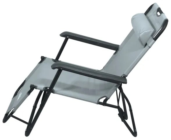 Összecsukható állítható szék szürke/fekete