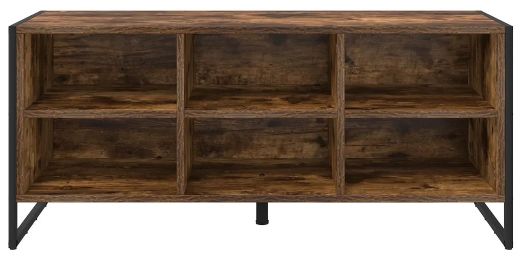 Cipőszekrény tárolóval Füstös tölgy 60 x 35 x 44 cm Faanyag