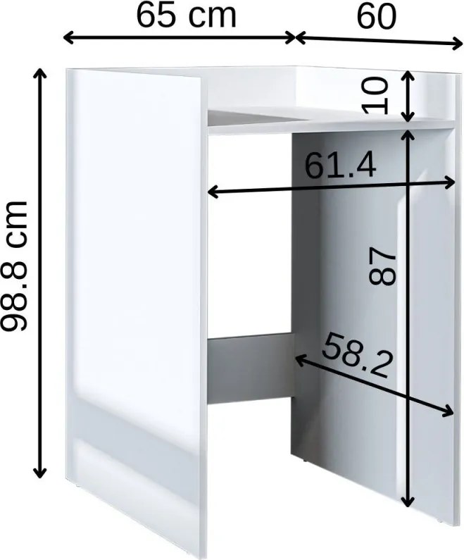 Fürdőszobaszekrény, 65 cm – TR283VLN1352