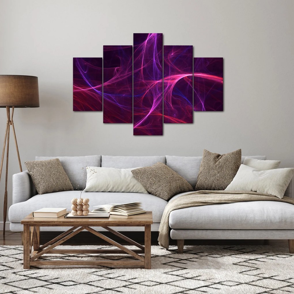 Absztrakt görbék képe (150x105 cm)