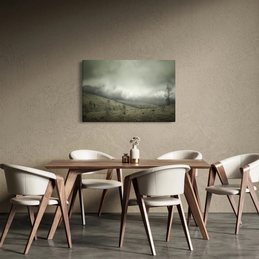 A vihar előtti táj képe (90x60 cm)