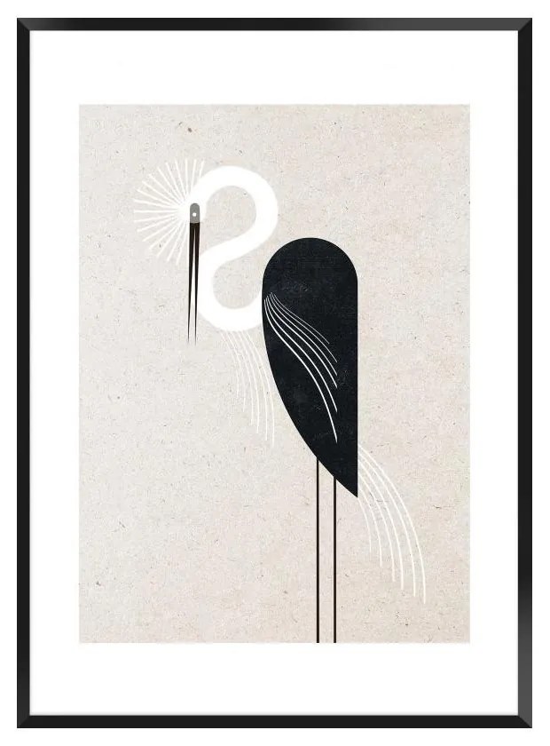 Stork in the Zen style kép