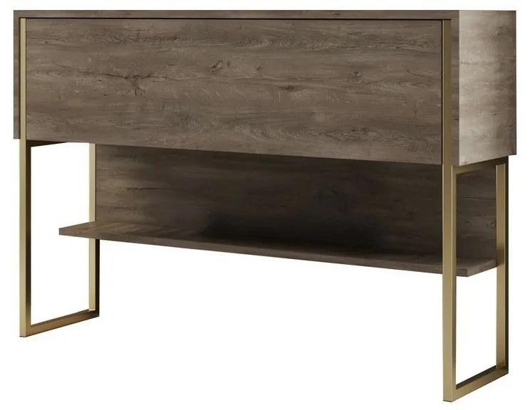 Luxe Walnut and Gold komód