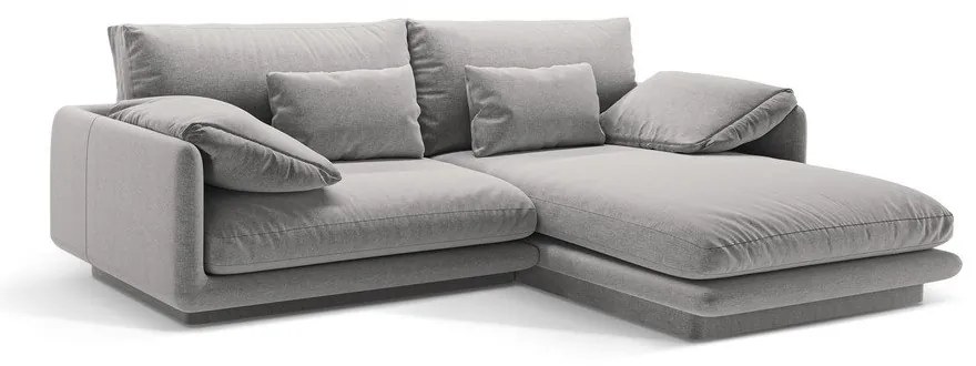Világosszürke sarokkanapé (jobb oldali) Torino – Micadoni Home