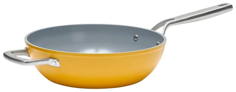 Wok serpenyő fedővel-kerámia felülettel ø 28 cm Meda 3.0 – FABINI