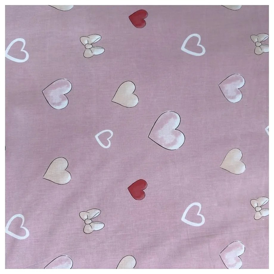 Rózsaszín egyszemélyes pamut gyerek ágyneműhuzat 140x200 cm Minnie "Balloon" – Jerry Fabrics
