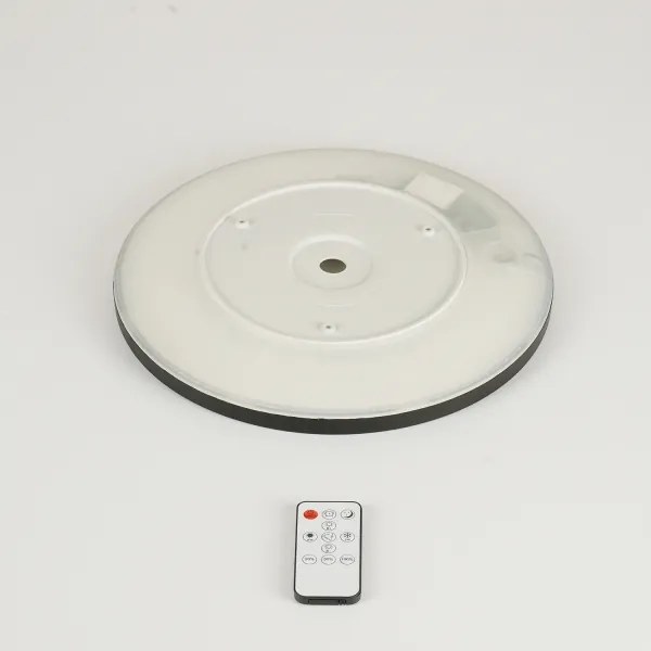 Brilagi - ULTRA SLIM dimmelhető LED lámpatest, 18 W, 230 V, átm. 30 cm, fekete + távirányító