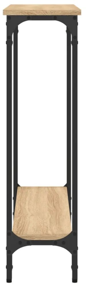 sonoma tölgyfa konzolasztal 75 x 22,5 x 75 cm rétegelt fából