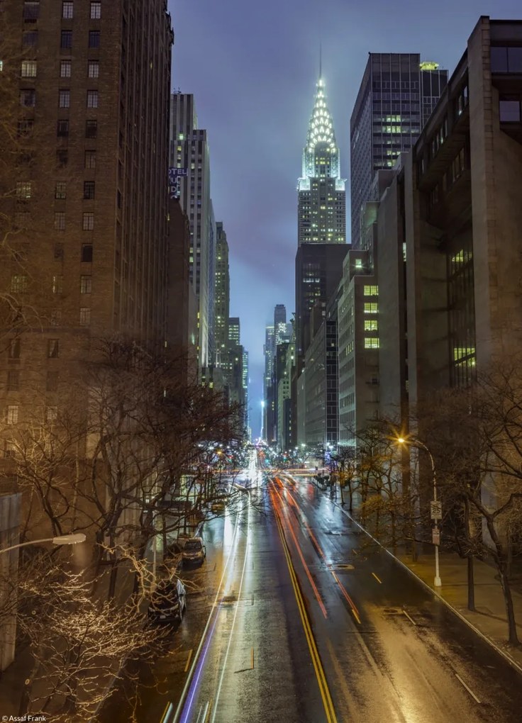 Poszter 20,5x28,4cm Chrysler Building New York 5, Assaf Frank