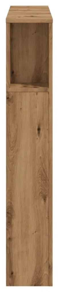 kézműves tölgy színű szerelt fa fiókos szekrény 100x18,5x102,5 cm