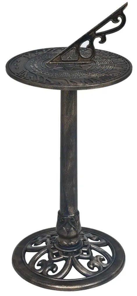 bronz színű műanyag napóra 35,5 x 82 cm