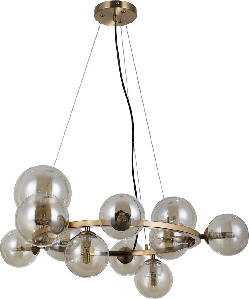 Italux modern függeszték canello borostyán mézédes sárgaréz itxpnd-406007-11-hbr