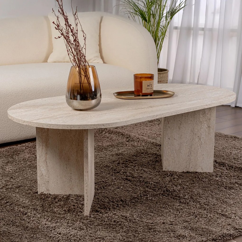 Sable Travertine dohányzóasztal