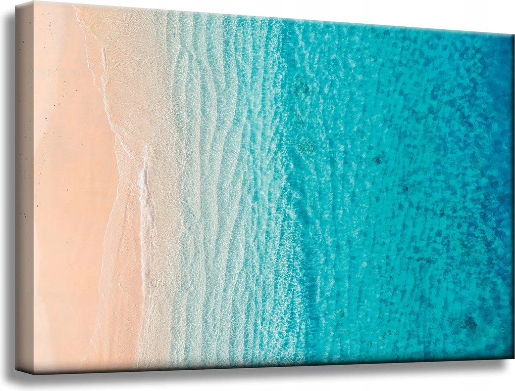 Vászonkép Tengerpart és tenger Víz Hullámok Természet 60x40 cm Ideális ajándék