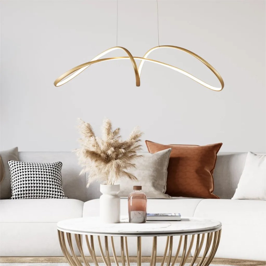 ZUMA LINE 20026P-GD FERMI Modern Led Függesztett Lámpa Arany LED IP20