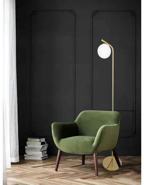 Állólámpa 1xE27/40W/230V arany/fehér