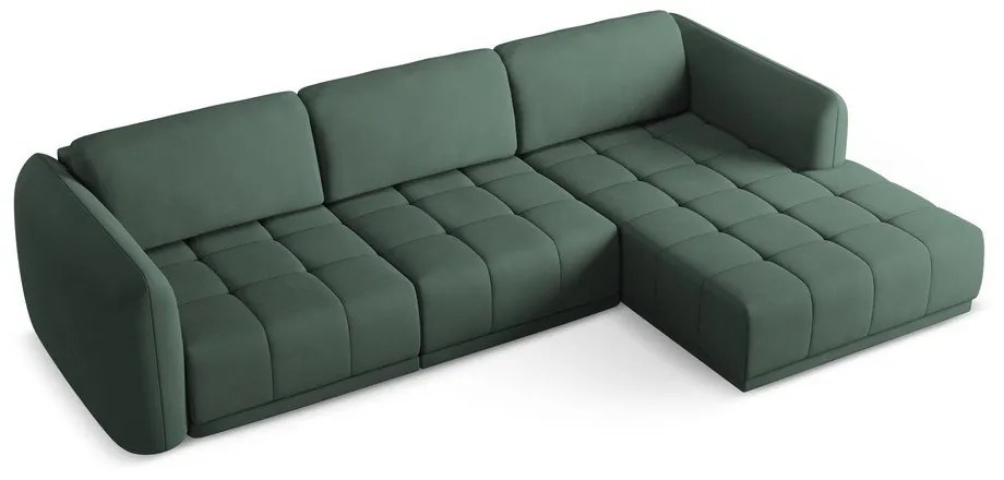 Zöld sarokkanapé (jobb oldali) Hoku – Makamii