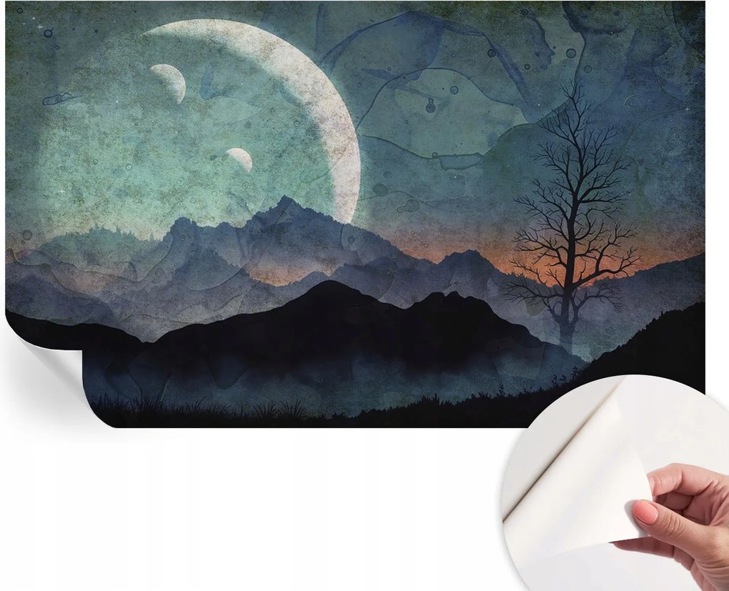 Öntapadós Fali Fotótapéta Hálószobába Éjszakai tájkép 416x254 cm