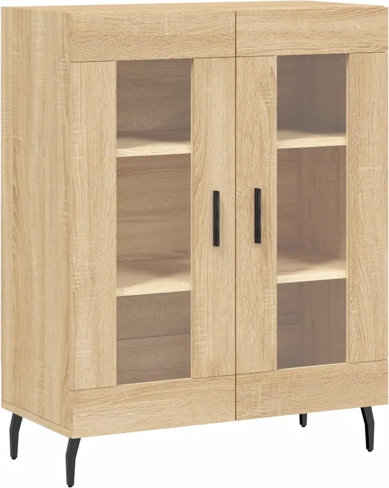 vidaXL sonoma tölgy színű szerelt fa tálalószekrény 69,5 x 34 x 90 cm