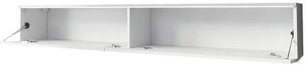 TV szekrény Dlana 180 MDF (fekete grafit + wotan tölgy) (fehér LED világítás). 1106214