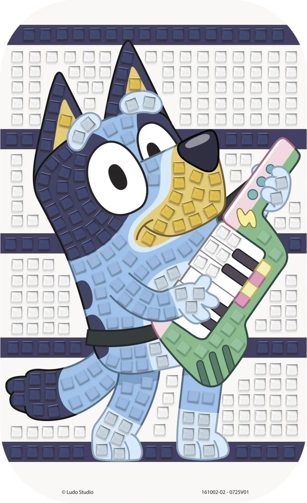Bluey Guitar habszivacs mozaikos kreatív szett