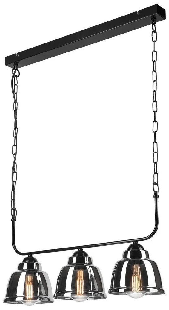 Csillár láncon MARIO 3xE27/60W/230V króm