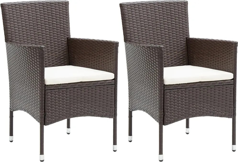vidaXL 2 db barna kerti polyrattan étkezőszék