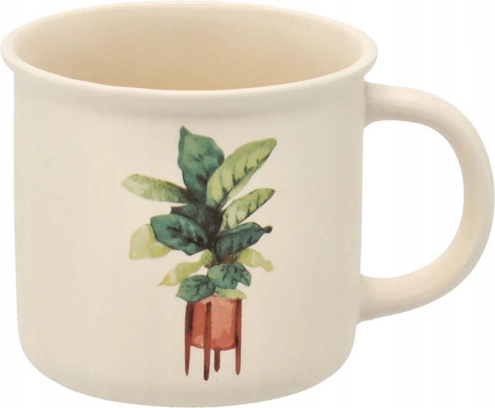 Porcelán bögre 355 ml Növény cserépben