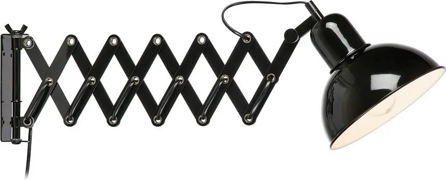 Fekete fali lámpa Riggs – Markslöjd