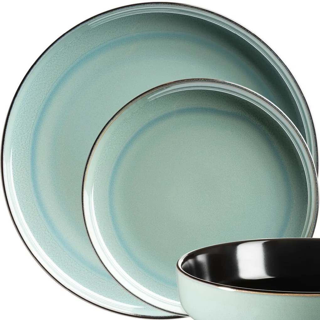 Mäser ALENIA10 db-os étkészlet , zöld