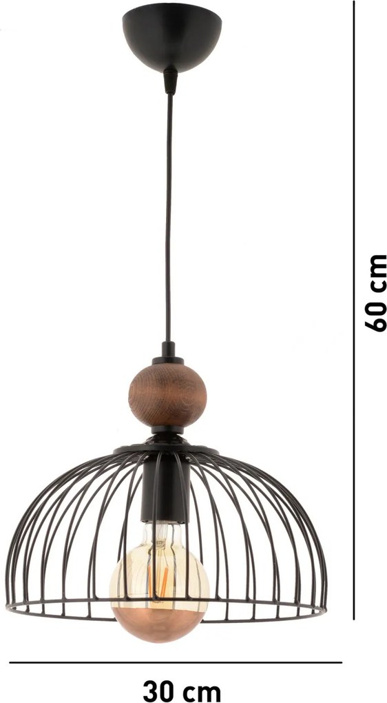 Dorris Wood - Black, Natural