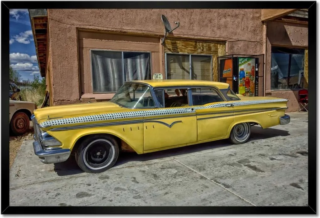 Poszterek keretben 60x40 Taxi Ny Autó