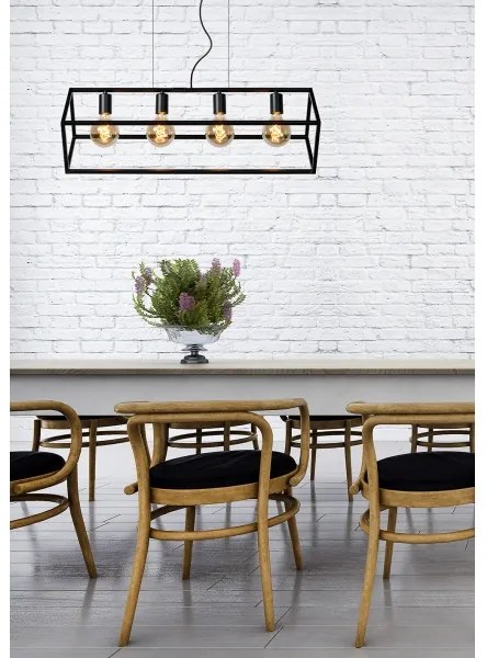 Lucide 00425/04/30 - Csillár zsinóron FABIAN 4xE27/40W/230V