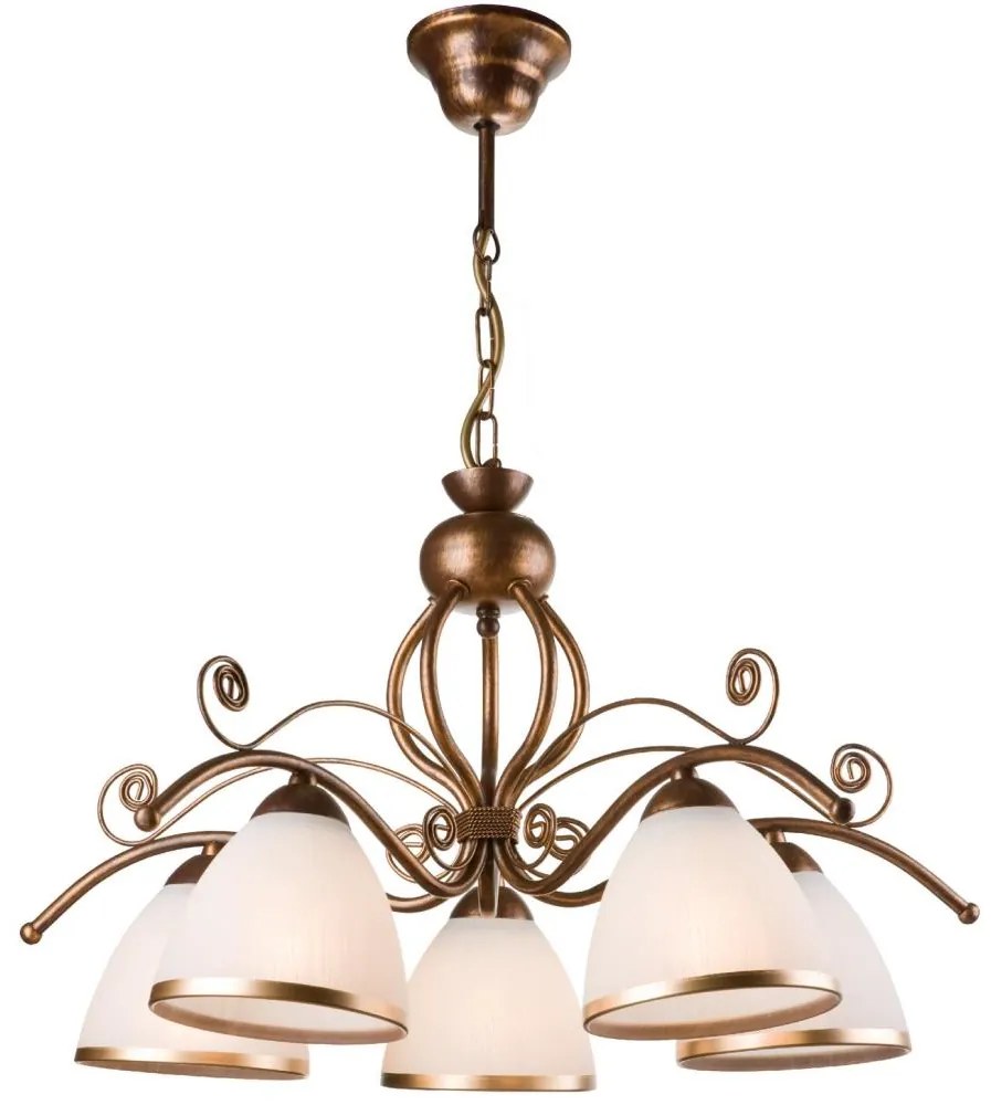 Csillár láncon RETRO II 5xE27/60W/230V