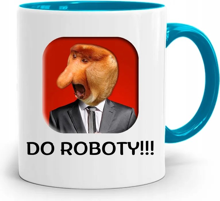 Kék Bögre Janusz Munkahelyi Ajándék fényképes nyomattal