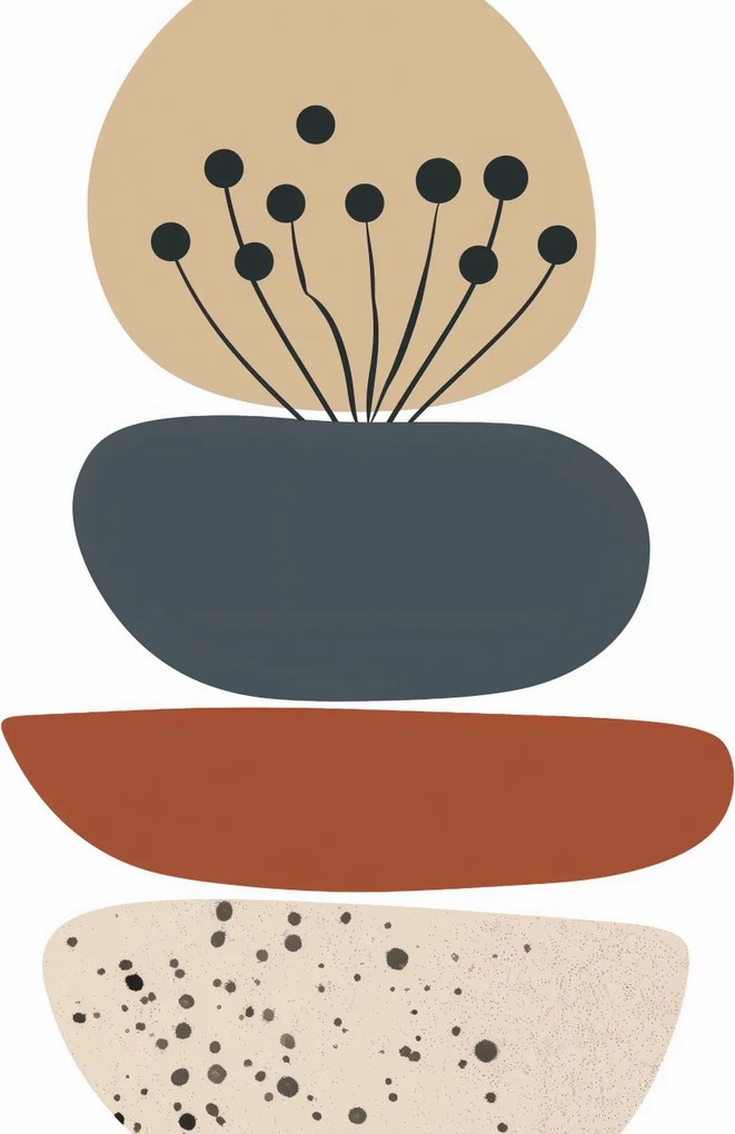 Poszter 40x50cm Organikus kompozíció