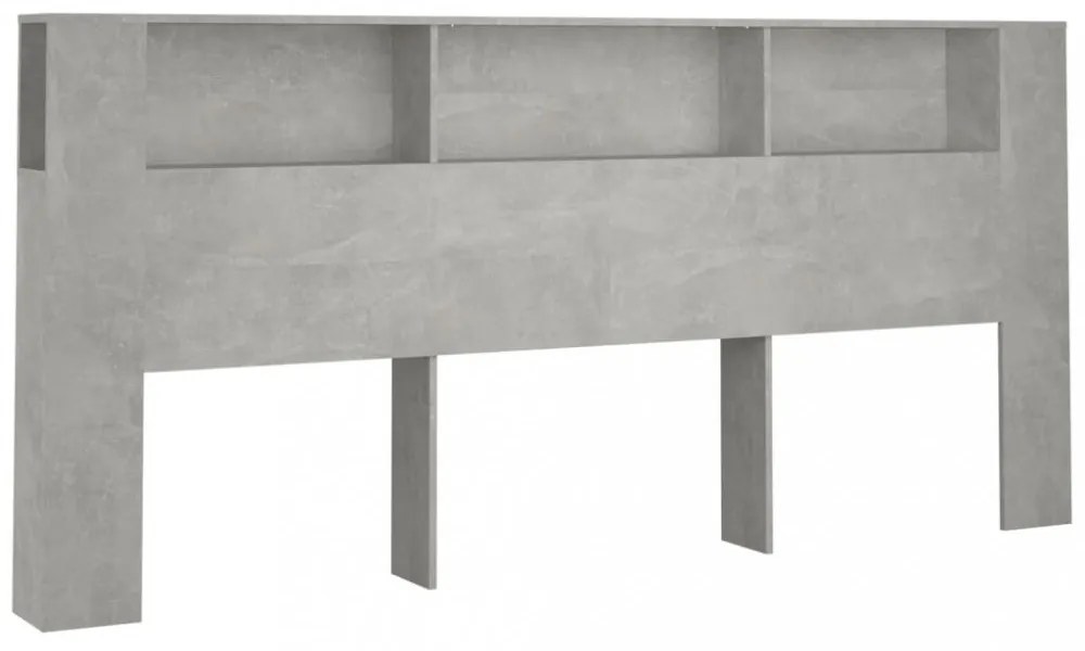betonszürke áthidaló szekrény 220x18,5x104,5 cm