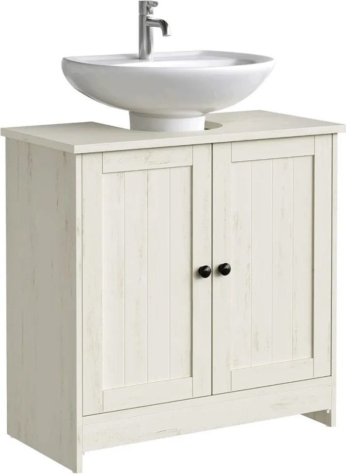 Koupelnová skříňka 60x30x61cm, mdf, bílá, AUK-E1155 WT