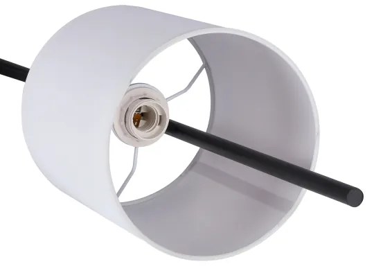 LED Állólámpa TOKYO 1xE27/40W/230V + LED/3W fekete/fehér