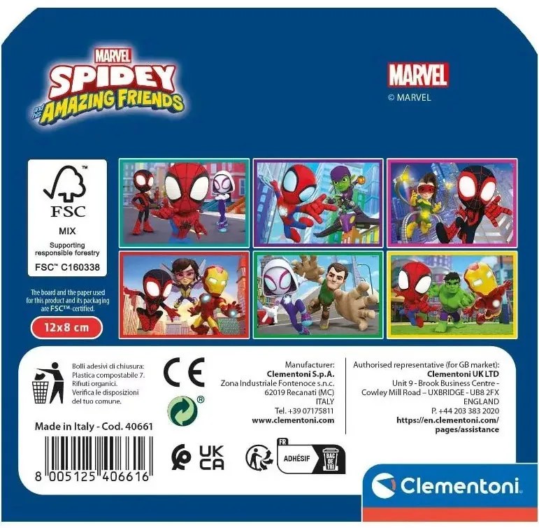Pókember Spidey mesekocka 6 db-os Clementoni