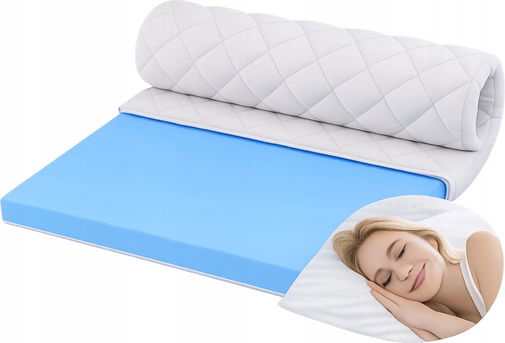 Topper fedőmatrac keményítő rátét 90x200 habszivacs 4cm H4