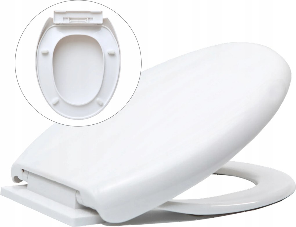 Wc-ülőke Szabadon Álló Wc Csappantyú Univerzális Fehér Kemény Wc-ülőke