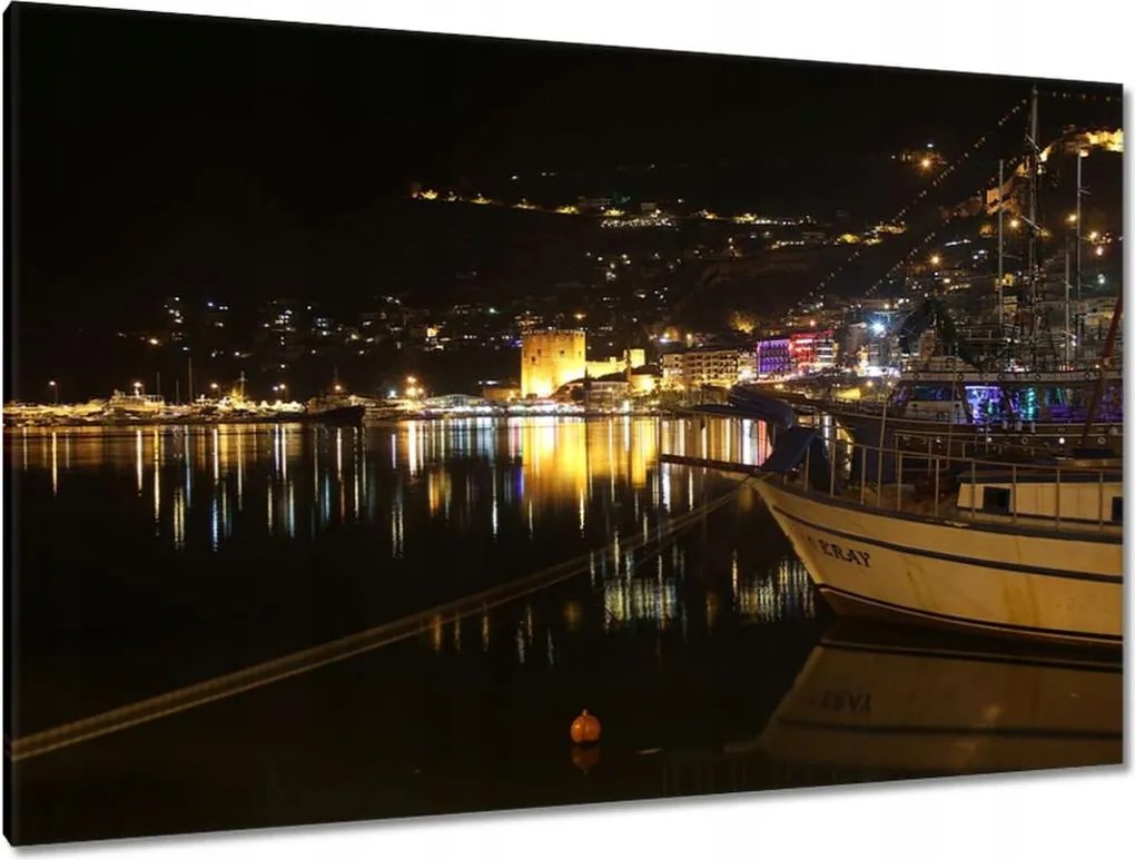 Festmények 120x80 Antalya éjszaka Kirándulás