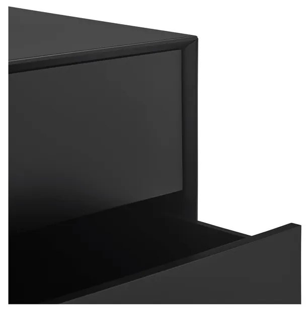 Fekete szekrény 120x140x45 cm Platt – Teulat